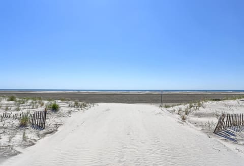 Beach nearby, white sand