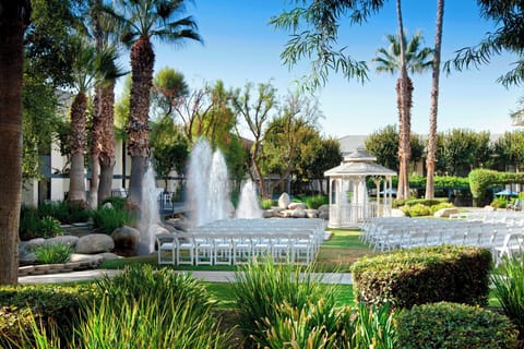 Outdoor wedding area