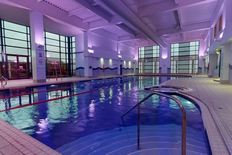 Indoor pool, sun loungers