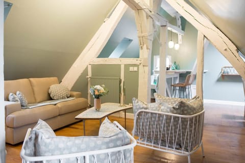 Family Apartment, 3 Bedrooms (Iris) | Living room | Flat-screen TV