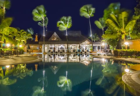 Outdoor pool, open 8:00 AM to 8:00 PM, pool umbrellas, sun loungers
