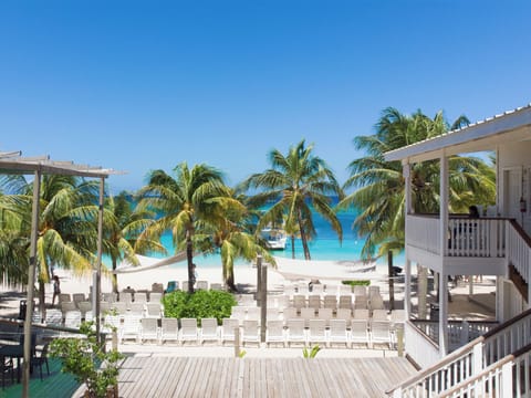 On the beach, white sand, snorkeling, beach volleyball