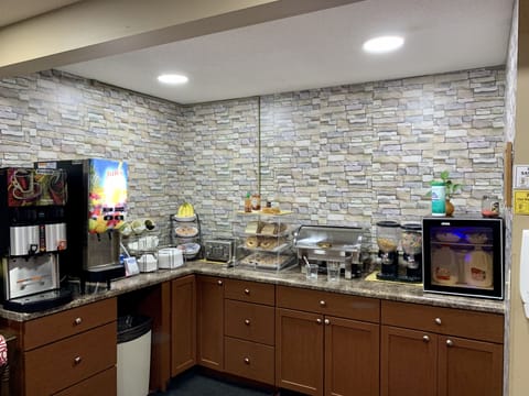 Free daily self-serve breakfast