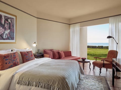 Egnatia Deluxe Guestroom Veranda | In-room safe, desk, soundproofing, free WiFi