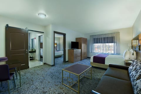 In-room safe, desk, laptop workspace, blackout drapes