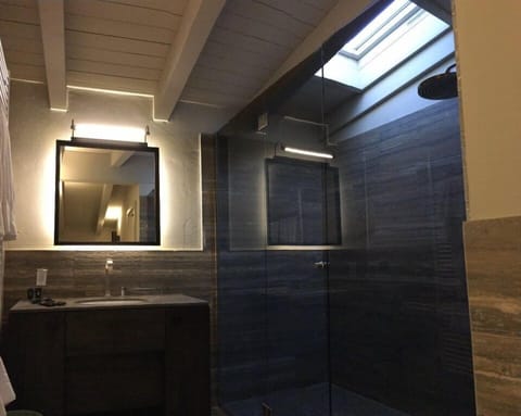 Deluxe Room (Deluxe) | Bathroom | Shower, rainfall showerhead, designer toiletries, hair dryer