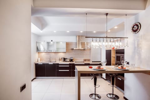 Luxury Apartment, 1 Bedroom (1, Romanovskaya Sloboda Str.) | In-room dining