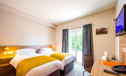 Premium bedding, individually decorated, desk, blackout drapes