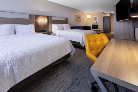 Suite, 2 Queen Beds | In-room safe, desk, iron/ironing board, rollaway beds