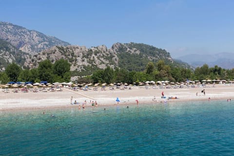 Private beach nearby, sun loungers, beach umbrellas, beach bar
