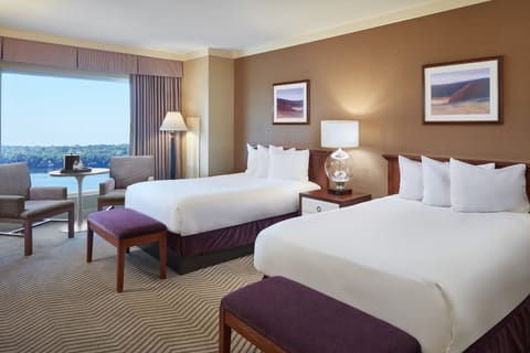 Deluxe Room, 2 Double Beds, River View | View from room