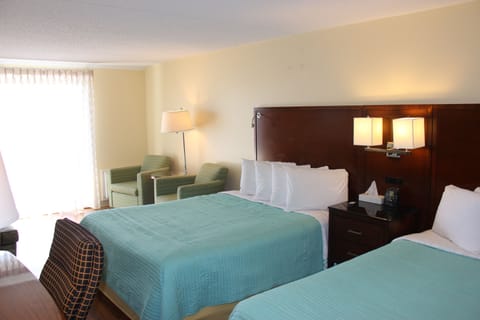 Premier Room, 2 Queen Beds | Iron/ironing board, WiFi (free), alarm clocks, bed sheets