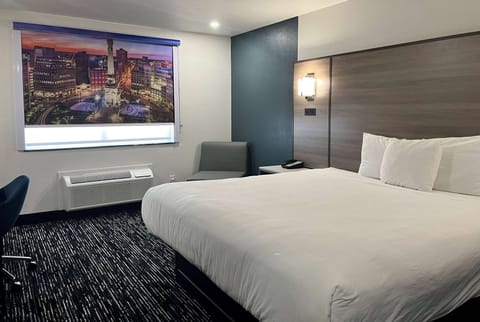 In-room safe, desk, laptop workspace, blackout drapes