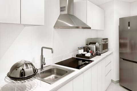 Royal Suite, 2 Bedrooms | Private kitchen | Mini-fridge, electric kettle, eco-friendly cleaning products