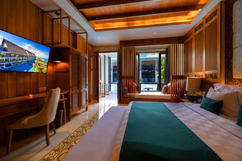 Swarga Suite Pool Access | In-room safe, desk, iron/ironing board, free WiFi