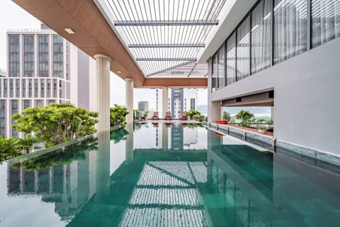 Outdoor pool, open 6:00 AM to 6:00 PM, sun loungers