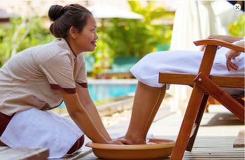 Couples treatment rooms, Thai massages, manicures and pedicures
