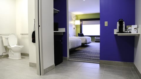 Standard Room, 2 Queen Beds, Accessible (Mobility, Roll-In Shower) | Premium bedding, in-room safe, desk, laptop workspace