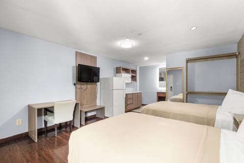 Standard Room, 2 Double Beds | Desk, laptop workspace, free WiFi, bed sheets