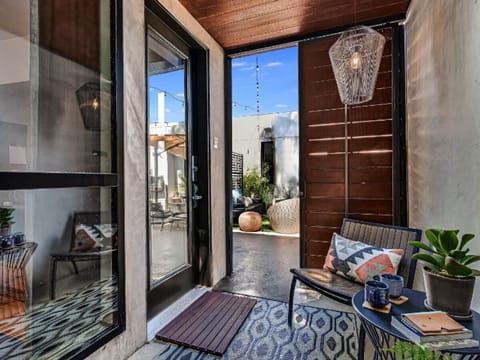Premier Double Room, 1 King Bed, Patio, Bathtub, Courtyard Area | Terrace/patio