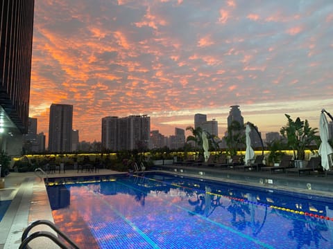 Rooftop pool