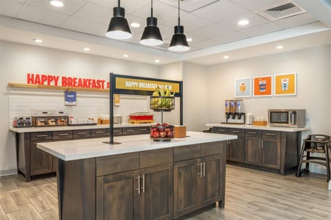 Free daily buffet breakfast