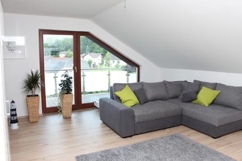 Premium Apartment, 2 Bedrooms, Balcony (Apartment Loeffelstiel) | Living room | Flat-screen TV, iPod dock, MP3 dock