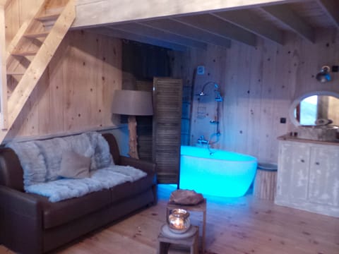 Cabin, Private Bathroom, Lake View (La terre est ronde) | Bathroom