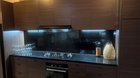 Executive Villa, Pool View | Private kitchen | Full-size fridge, microwave, coffee/tea maker, electric kettle