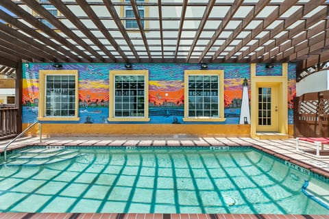 Outdoor pool, open 9:00 AM to 9:00 PM, sun loungers
