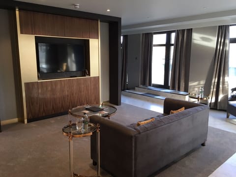 Luxury Penthouse, City View, Corner | In-room safe, desk, laptop workspace, iron/ironing board