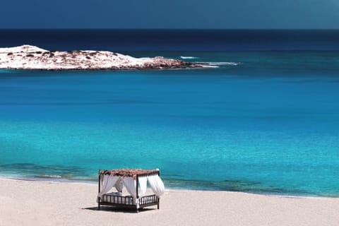 Private beach