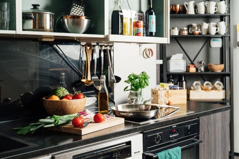 Shared fridge, microwave