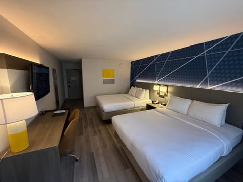 Standard Room, 2 Queen Beds, Non Smoking | Desk, laptop workspace, iron/ironing board, travel crib