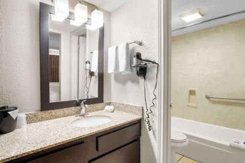 Room, 2 Double Beds, Accessible, Non Smoking | Desk, blackout drapes, iron/ironing board, free cribs/infant beds