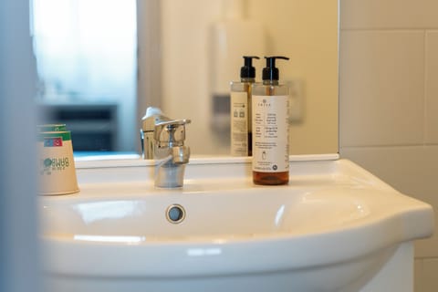 Single Room | Bathroom | Free toiletries, hair dryer, towels, toilet paper