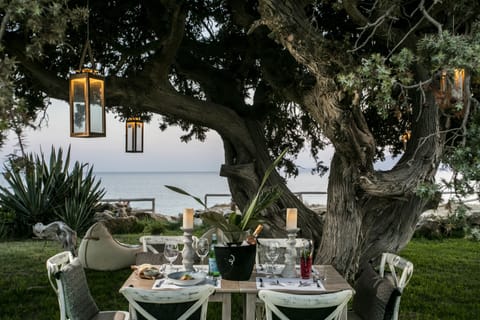 Outdoor wedding area