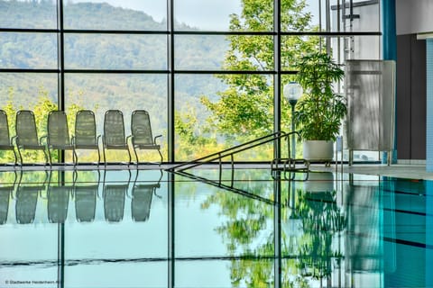 Indoor pool, 2 outdoor pools, open noon to 9:00 PM, sun loungers