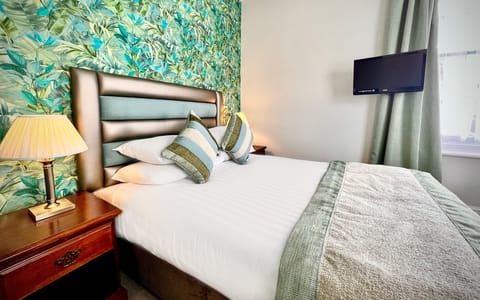 Individually decorated, individually furnished, desk, iron/ironing board