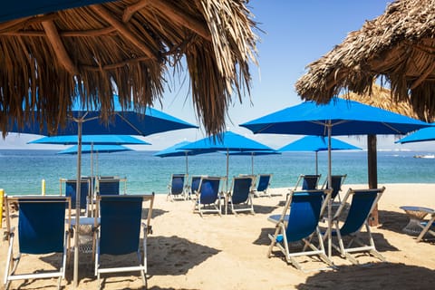 On the beach, beach massages