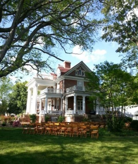 Outdoor wedding area