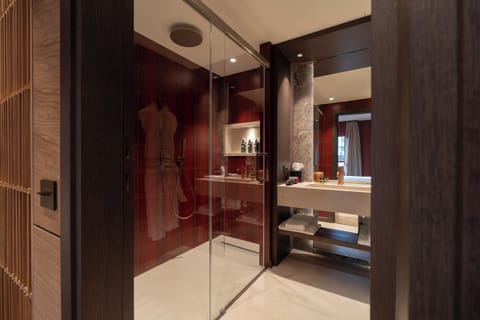 Deluxe Room | Bathroom | Shower, free toiletries, hair dryer, slippers