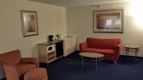 Studio Suite, 1 King Bed, Non Smoking | Living area | 32-inch TV with cable channels