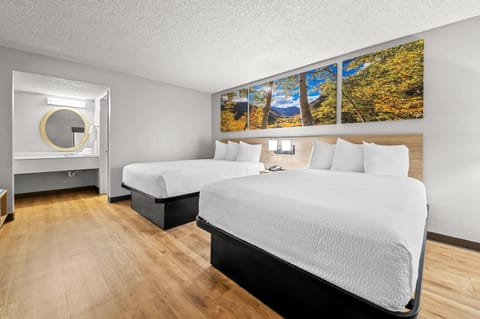 Studio Suite, 2 Queen Beds, Non Smoking | Pillowtop beds, desk, blackout drapes, iron/ironing board