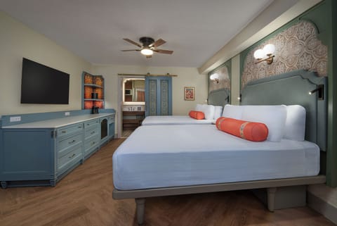 Premium bedding, pillowtop beds, in-room safe, blackout drapes