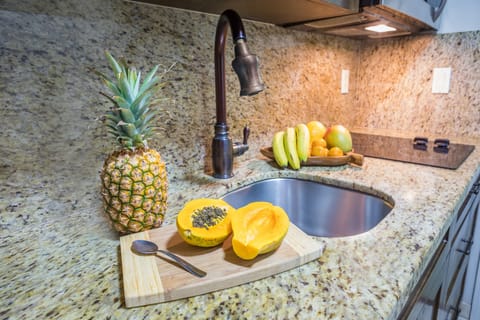 Microwave, coffee/tea maker, paper towels