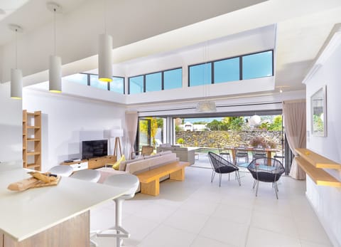 Villa, 3 Bedrooms, Pool View, Garden Area | Living area | LCD TV, DVD player