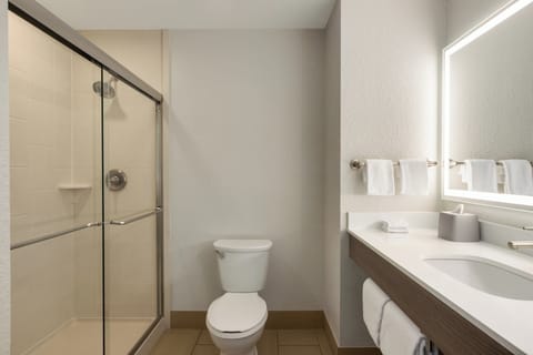 Free toiletries, hair dryer, towels, soap