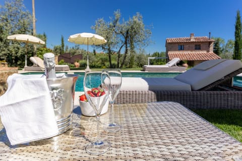Seasonal outdoor pool, pool umbrellas, sun loungers
