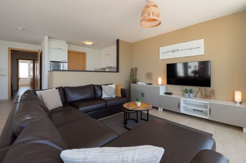 Penthouse, 3 Bedrooms, Sea View | Living area | Flat-screen TV